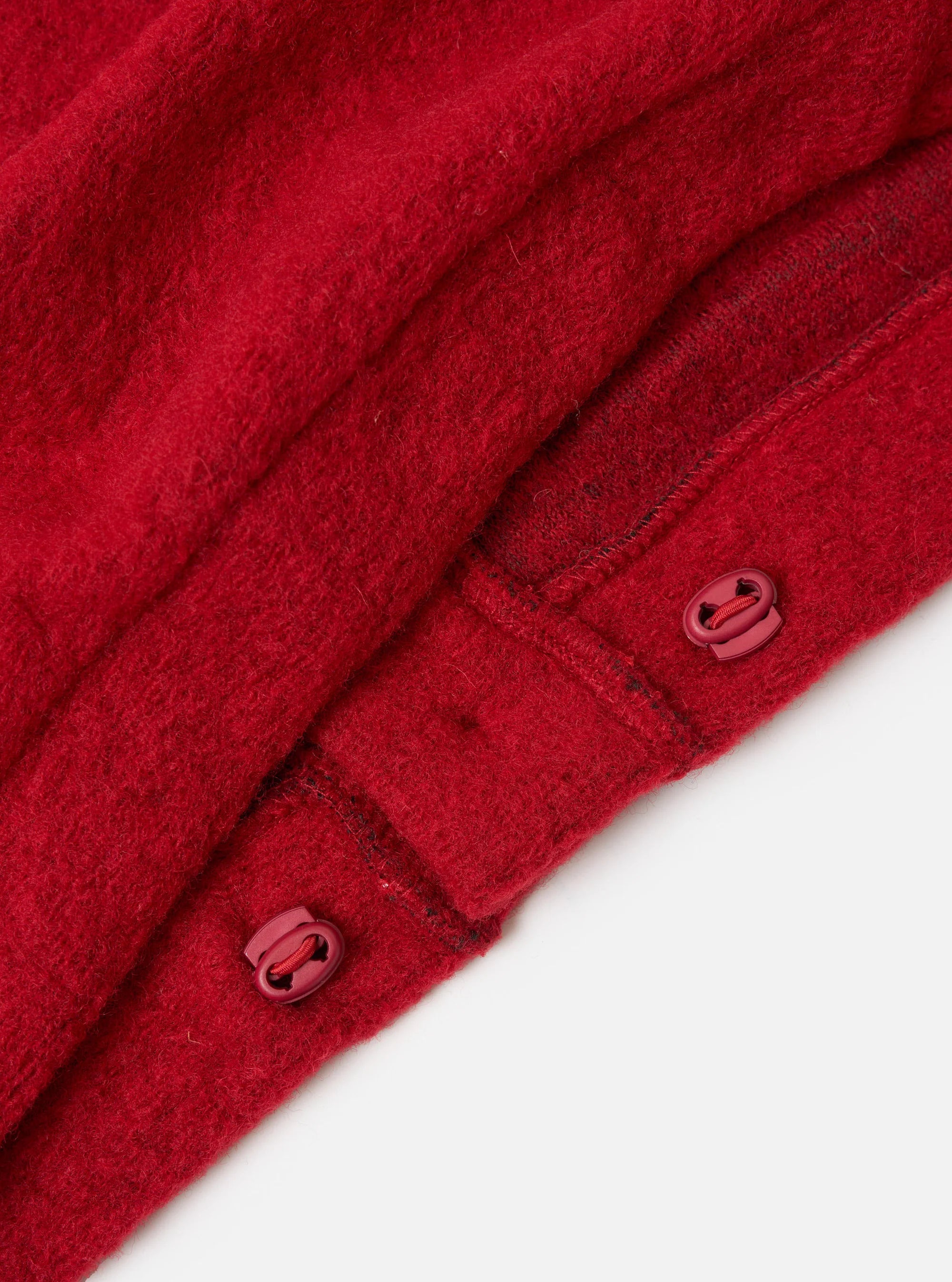 Wool Fleece Advance Cardigan - Red