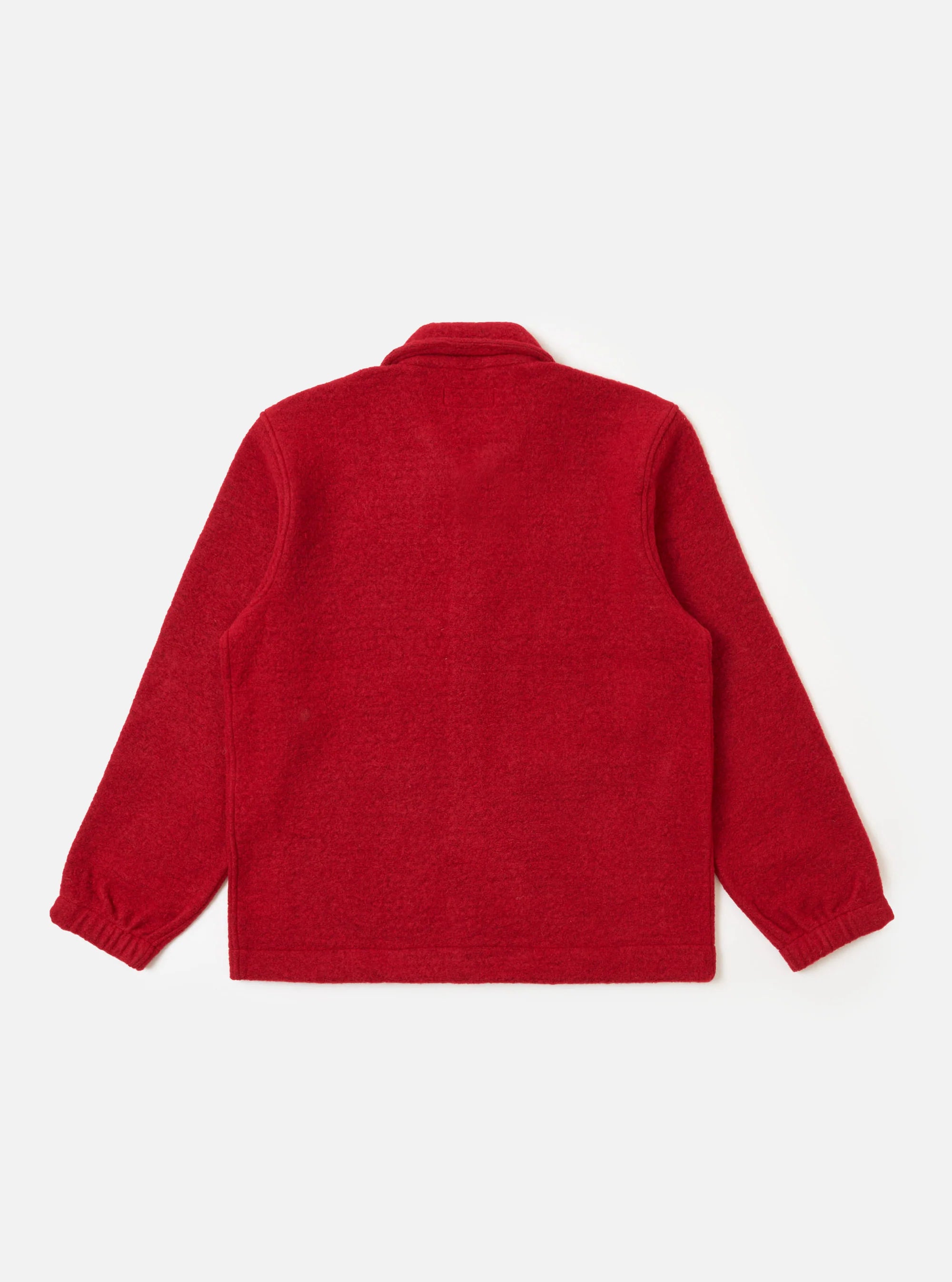 Wool Fleece Rams Jacket - Red