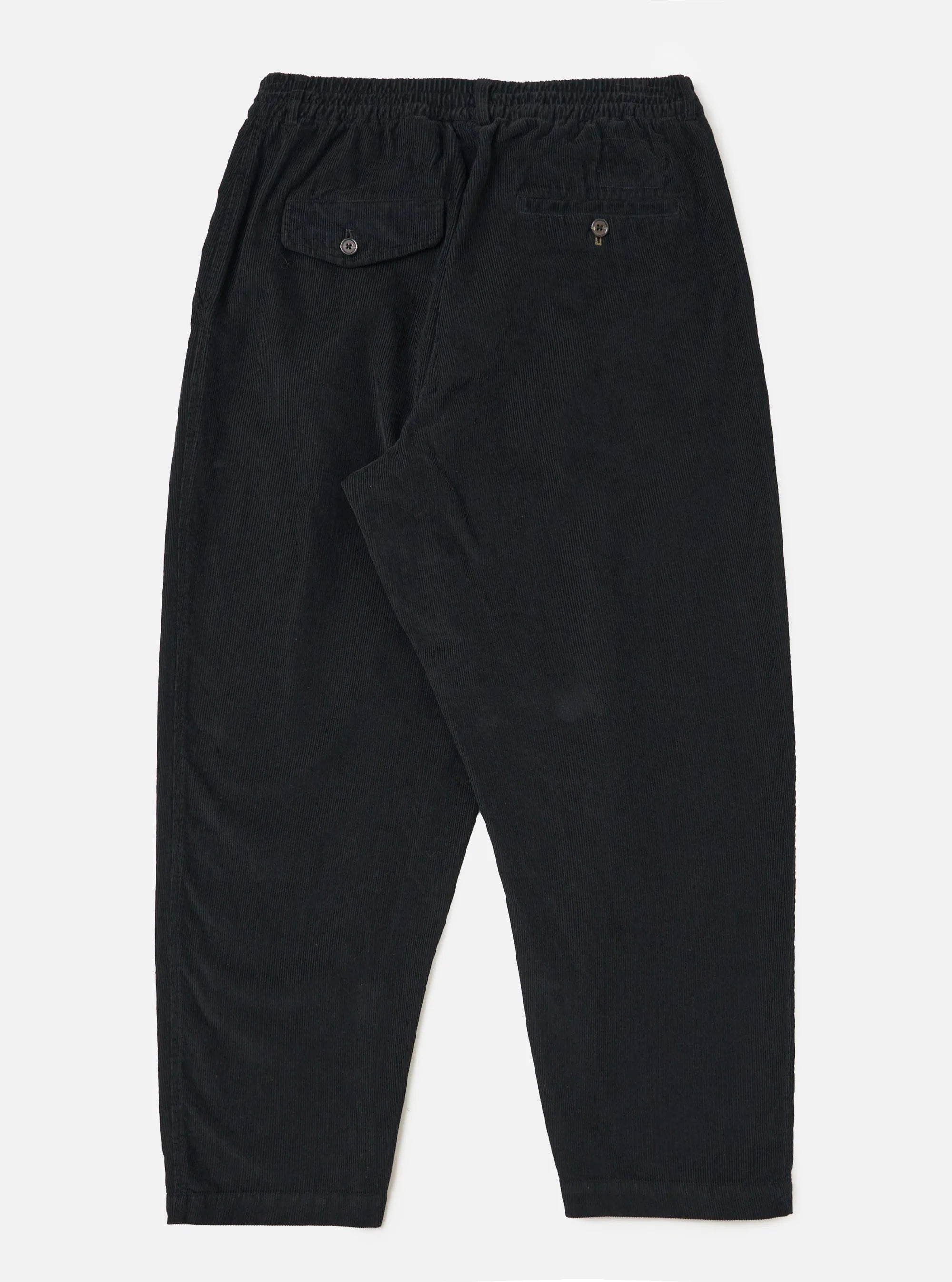 Pleated Track Pant - Black Cat Cord