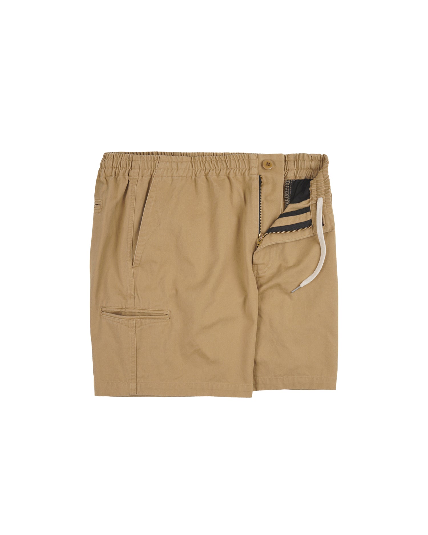 Washed Officer Chino shorts - Beige