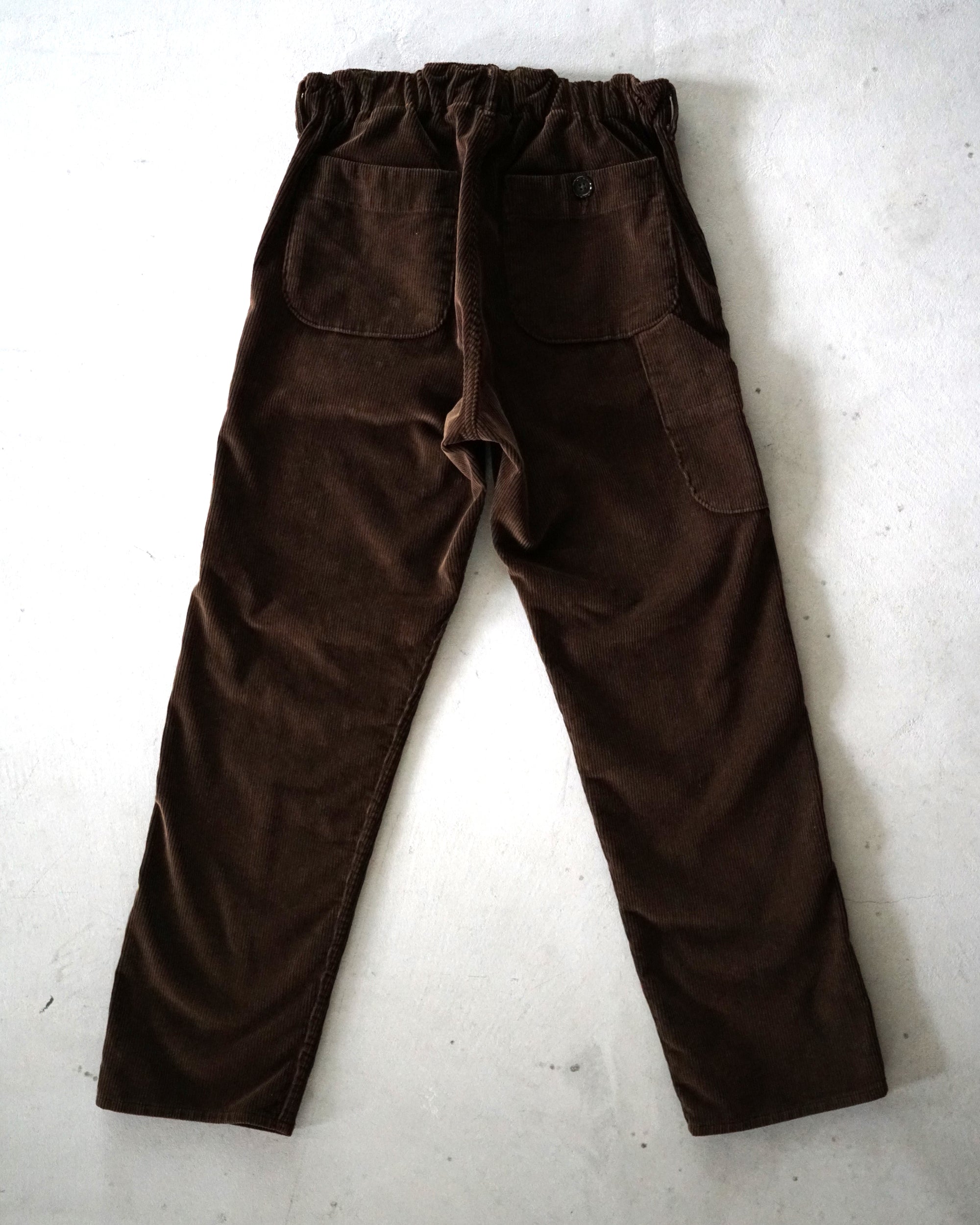 French Work Pants - Dark Brown Corduroy