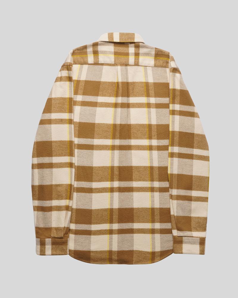 Bonefire Flannel Shirt - Camel & Mustard