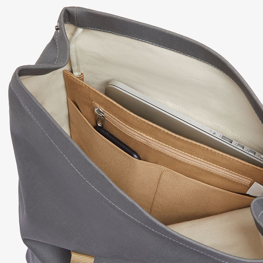 Pickwick Cotton Canvas Backpack - Grey