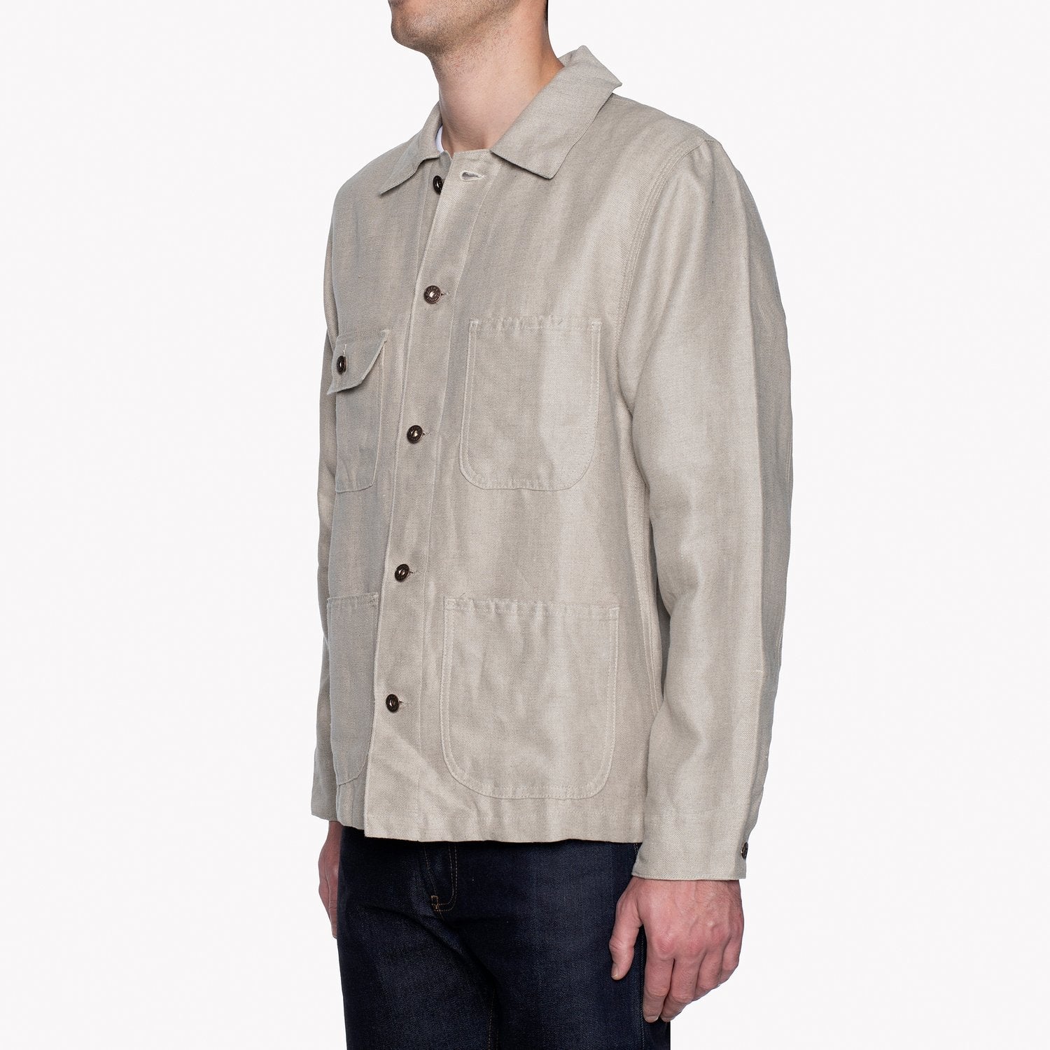 Chore Coat - Linen Denim Natural