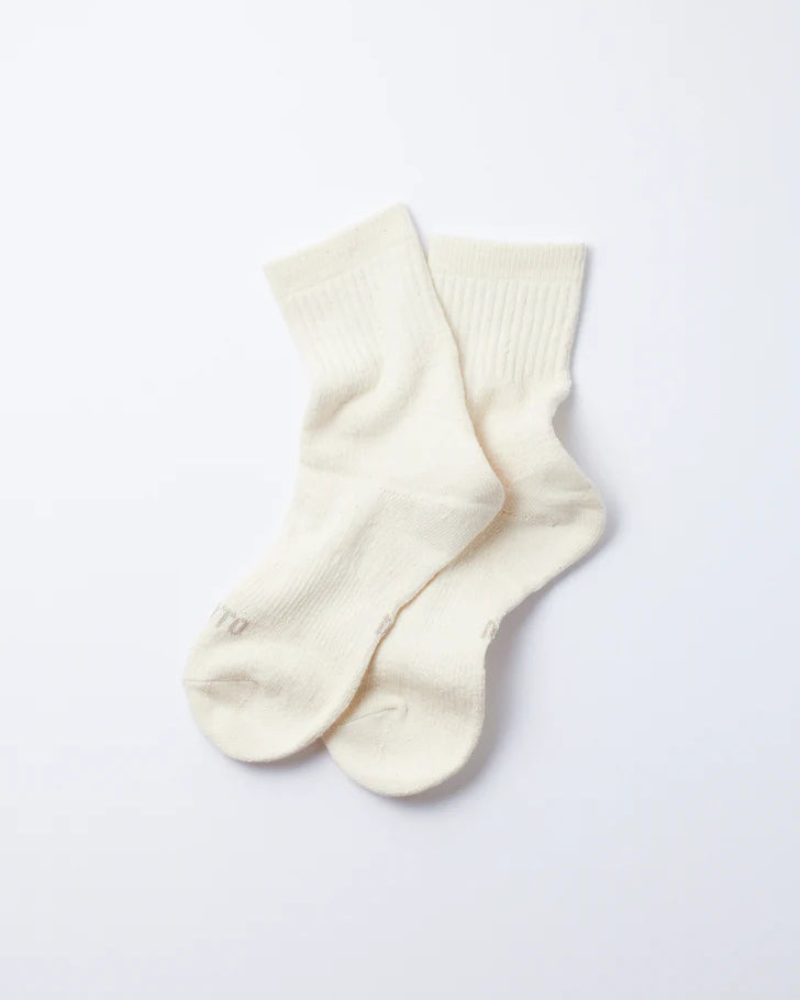 Double Face Mid Socks - Ivory