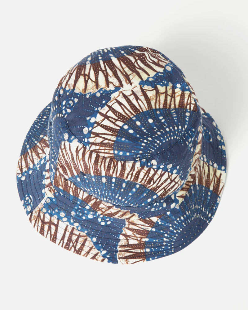 Bucket Hat - Navy Hokkoh Print