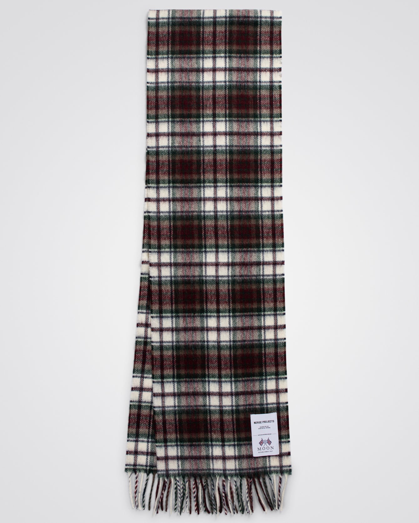 Moon Lambswool Scarf - Burgundy
