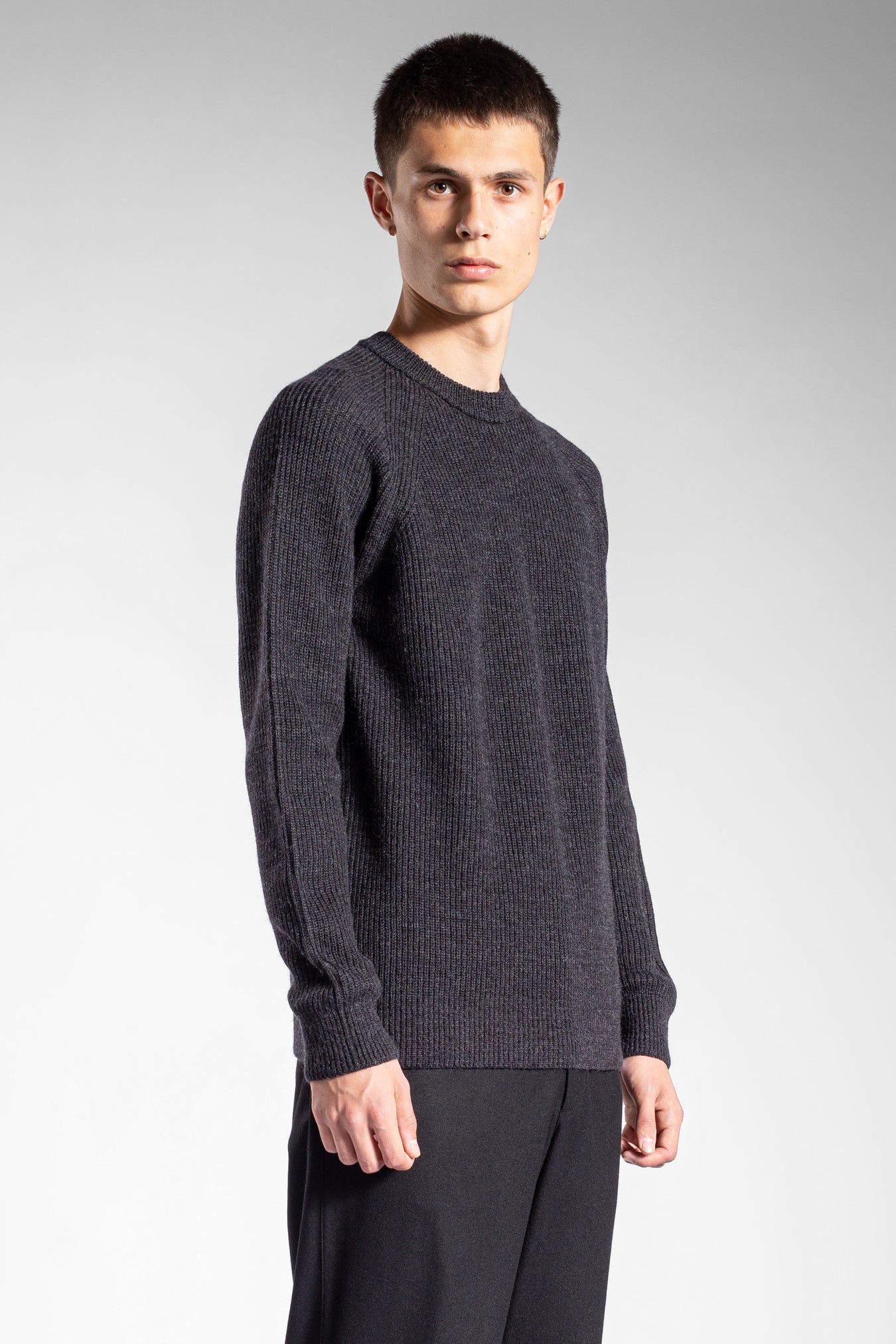 Roald Cotton Wool - Charcoal Melange