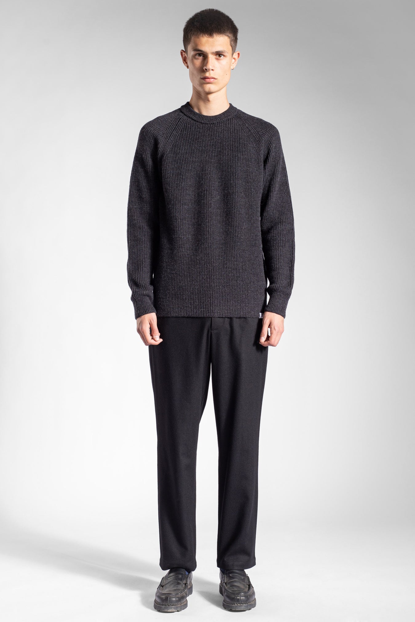 Roald Cotton Wool - Charcoal Melange