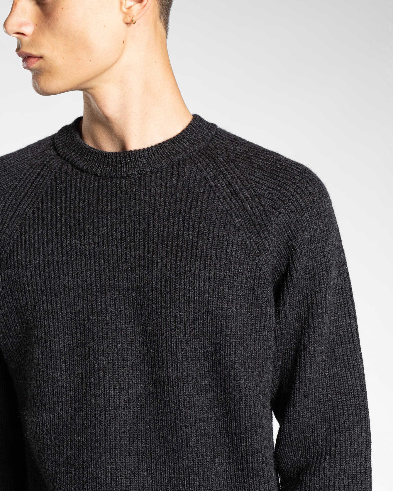 Roald Cotton Wool - Charcoal Melange