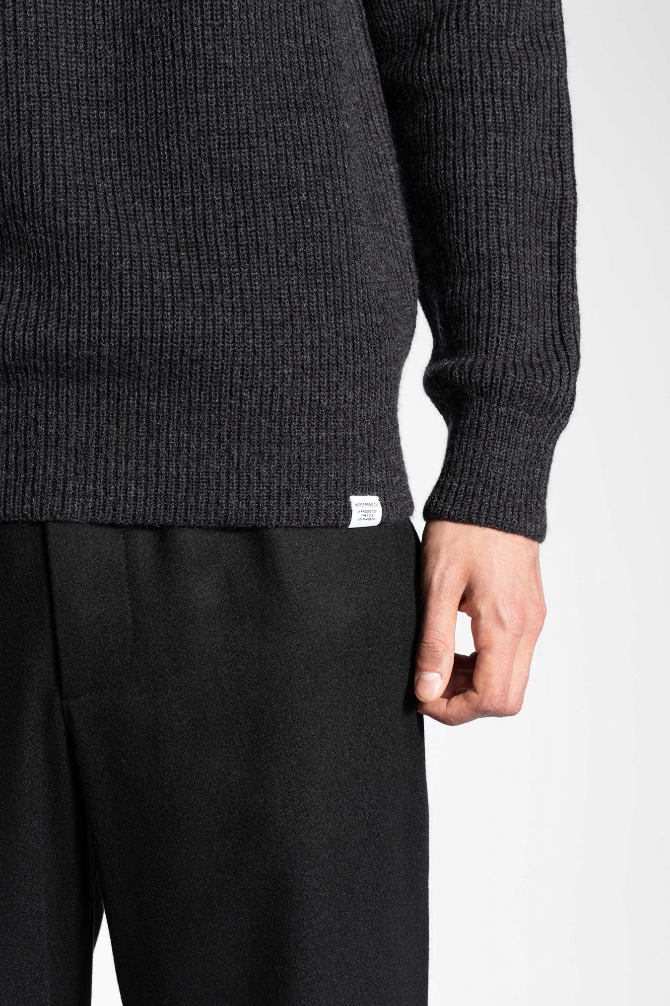 Roald Cotton Wool - Charcoal Melange