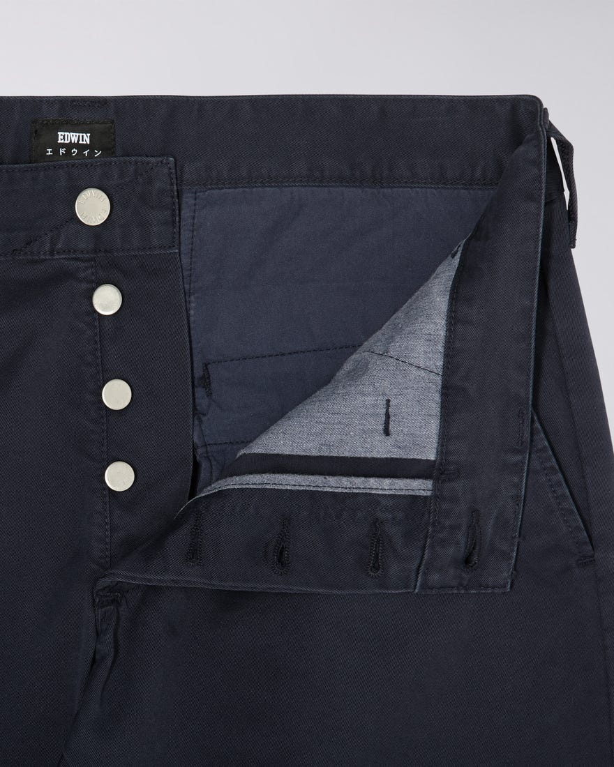 55 Chino - PFD Compact Twill - Navy Blazer - Garment Dyed