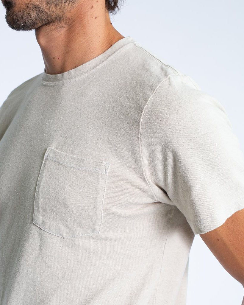 Baja Pocket Tee - Washed White