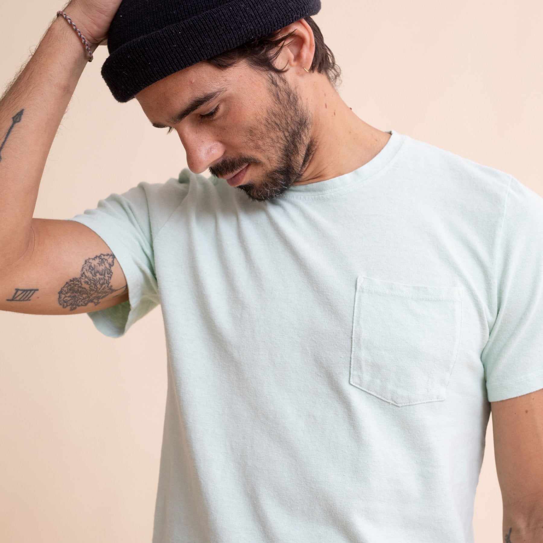 Baja Pocket Tee - Washed White