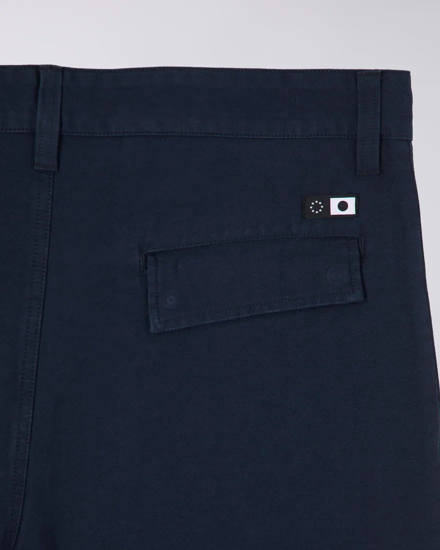 Block Short Black Sateen - Navy Blazer Enzyme