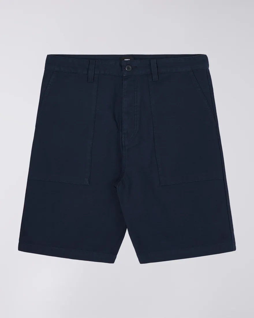 Block Short Black Sateen - Navy Blazer Enzyme