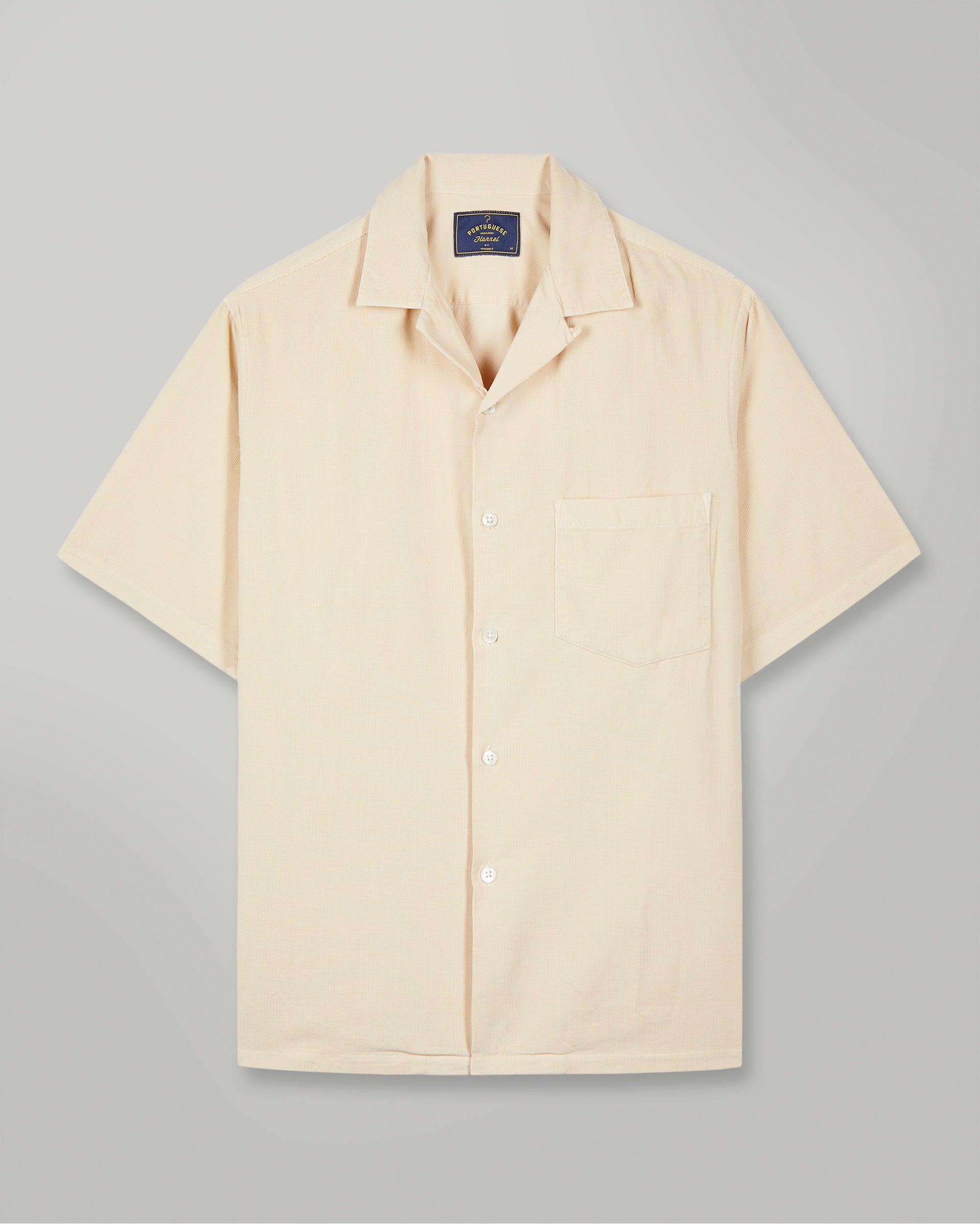 Cord Camp Collar - Cream