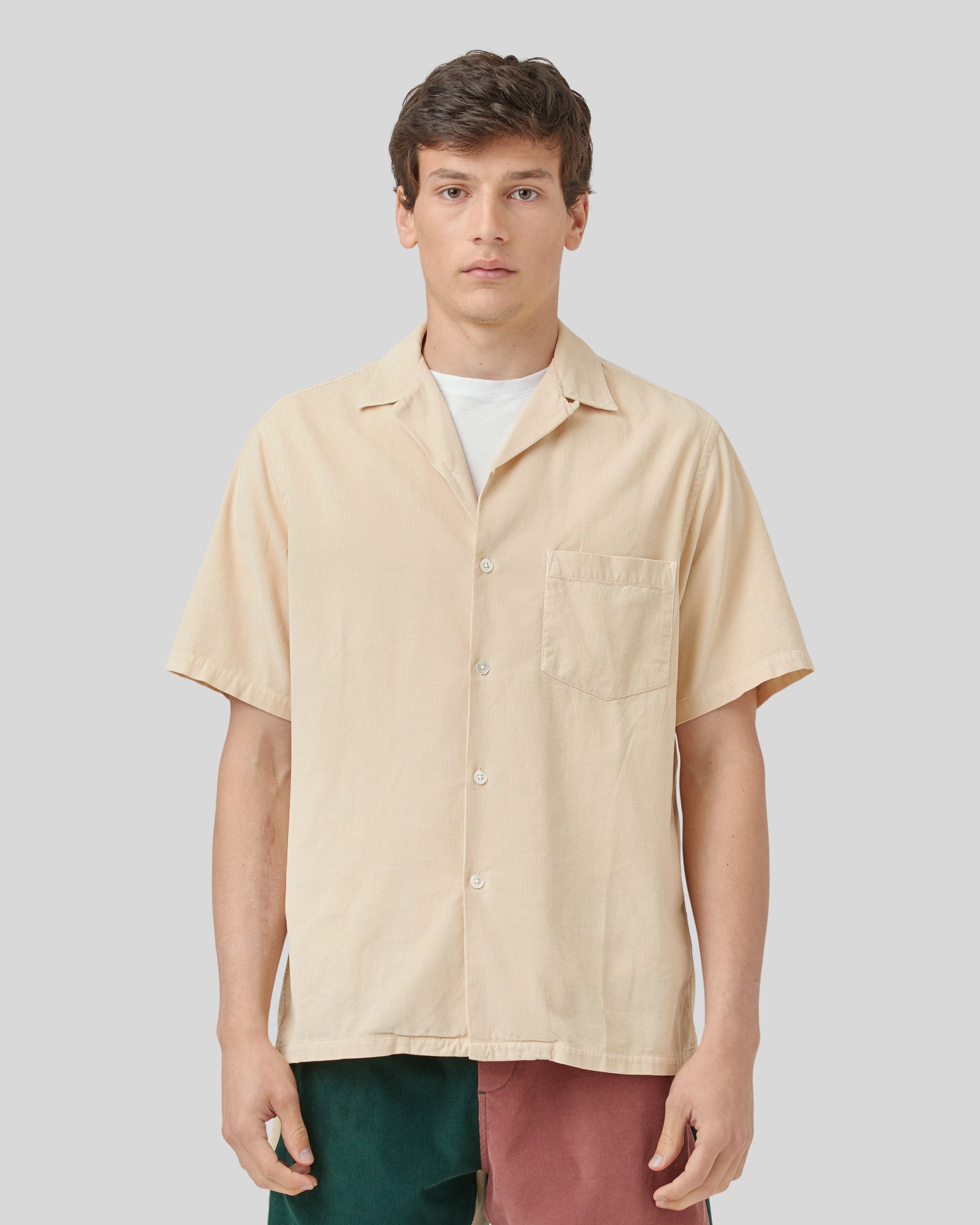 Cord Camp Collar - Cream