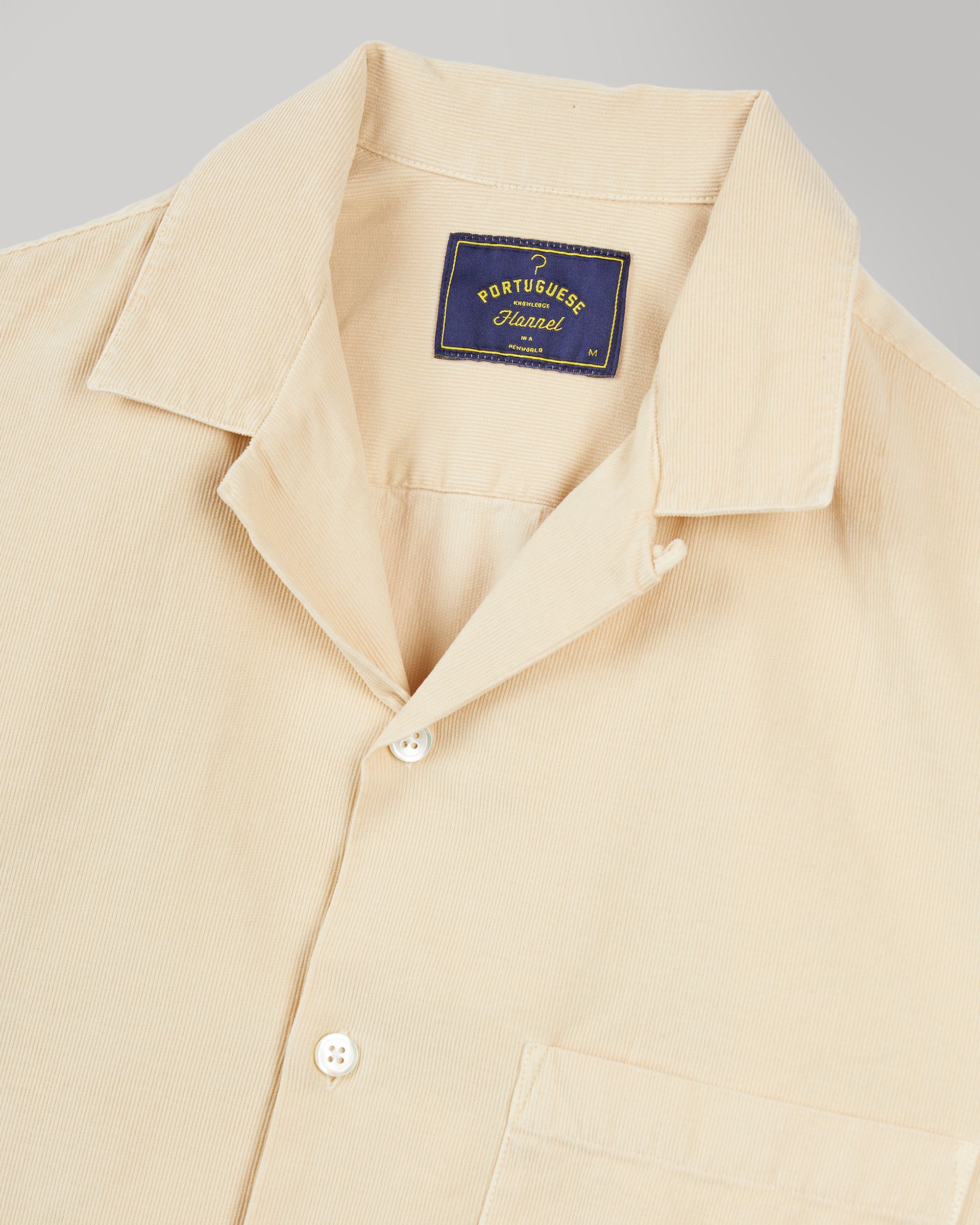Cord Camp Collar - Cream