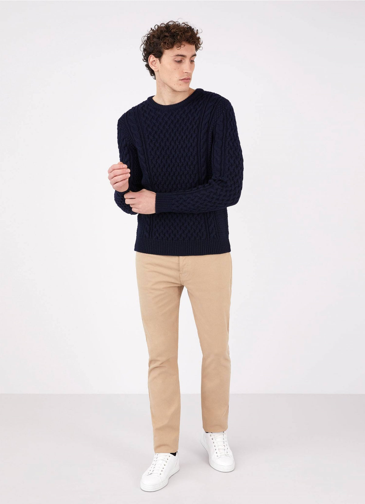 Cable Jumper - Navy