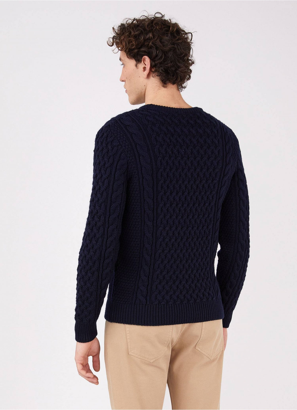 Cable Jumper - Navy