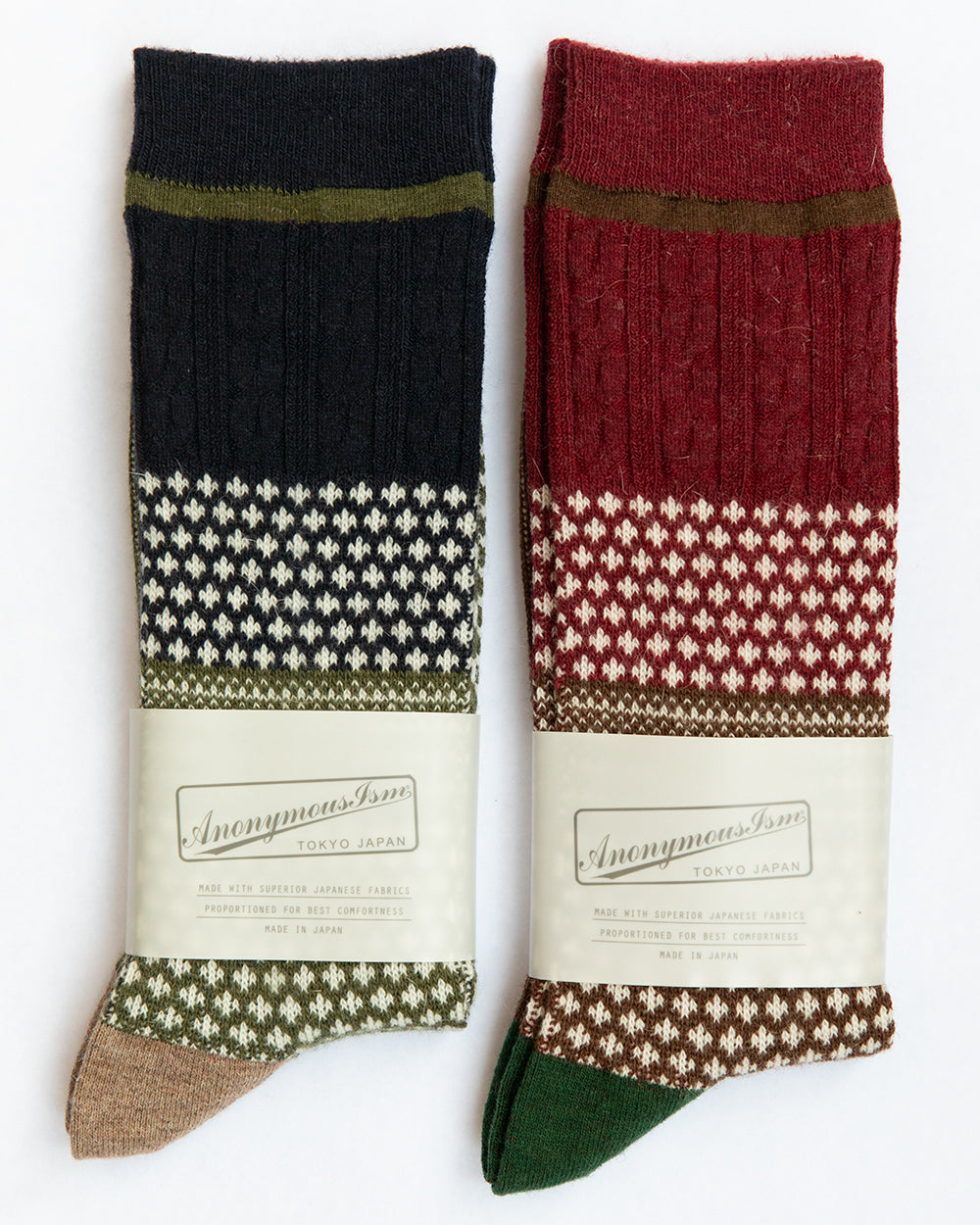 Chesnut Jacquard Socks