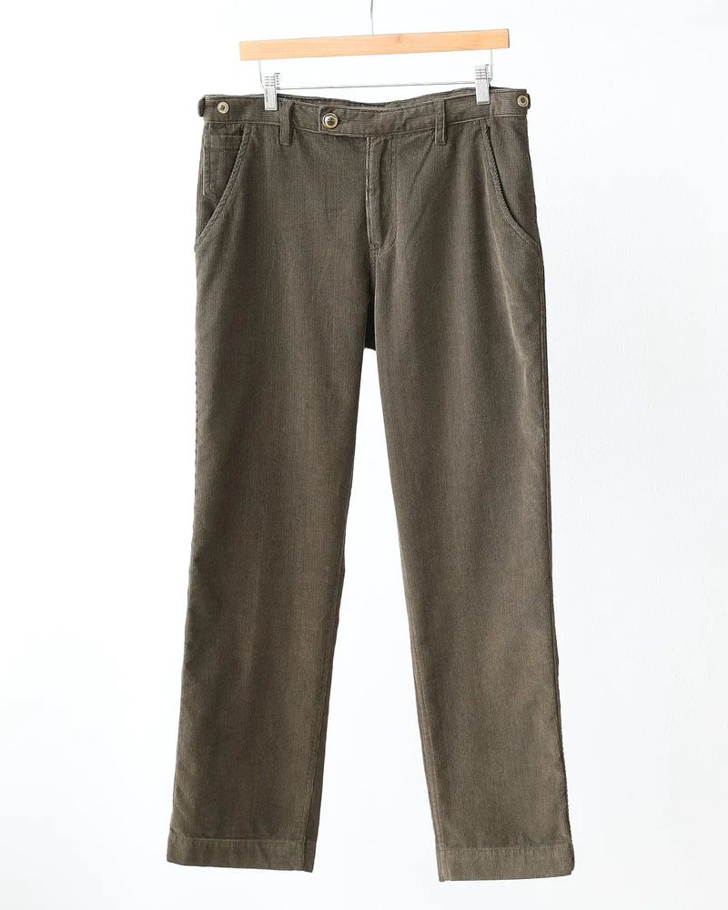 Corduroy Trousers - Olive