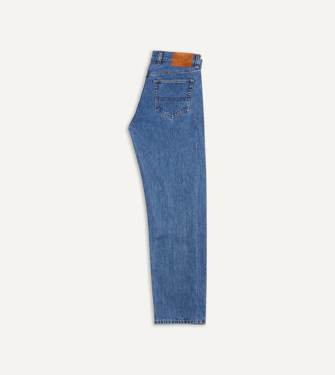 14.2oz Japanese Selvedge Denim Five-Pocket Jeans - Bleach Wash