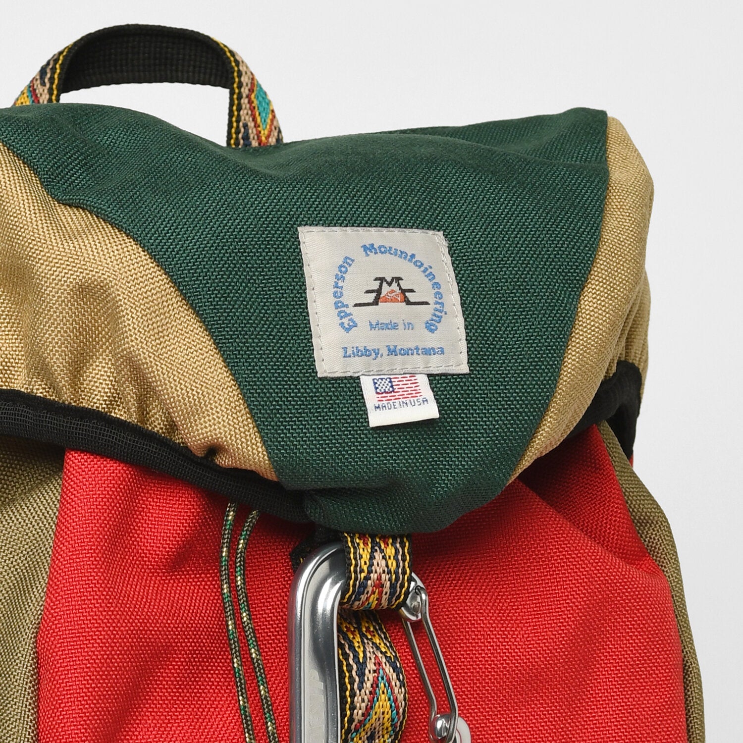 Medium Climb Pack - Forest Green / Barn Red
