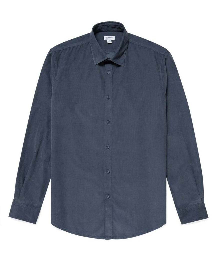 Fine Corduroy Shirt - Dark Petrol