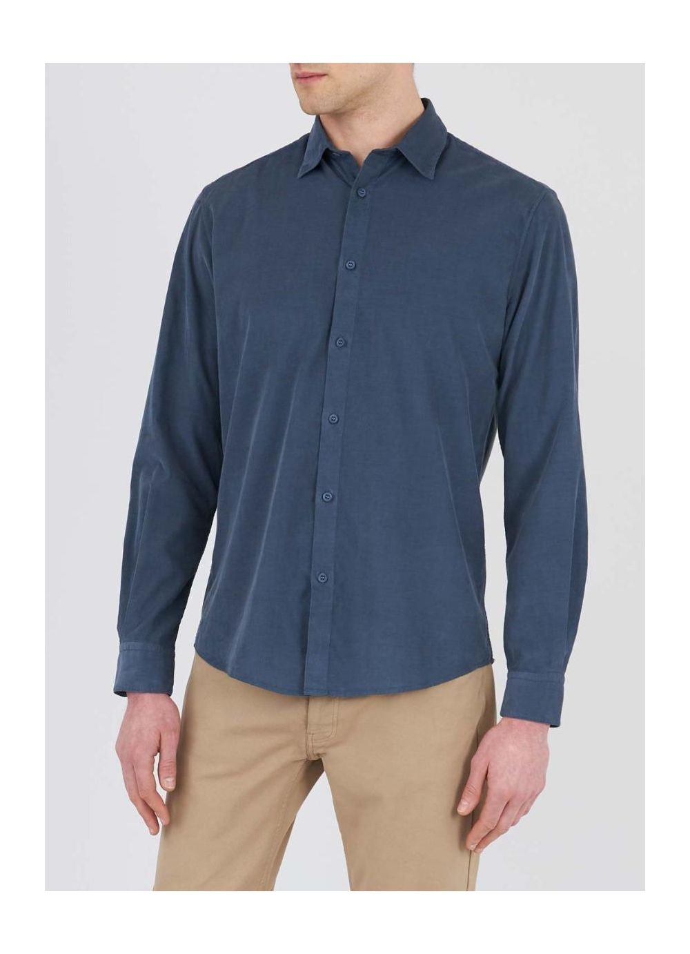 Fine Corduroy Shirt - Dark Petrol