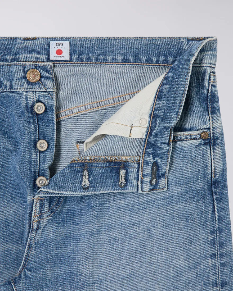Slim Tapered Jeans - Yoshiko Left Hand Denim - Blue Light Used
