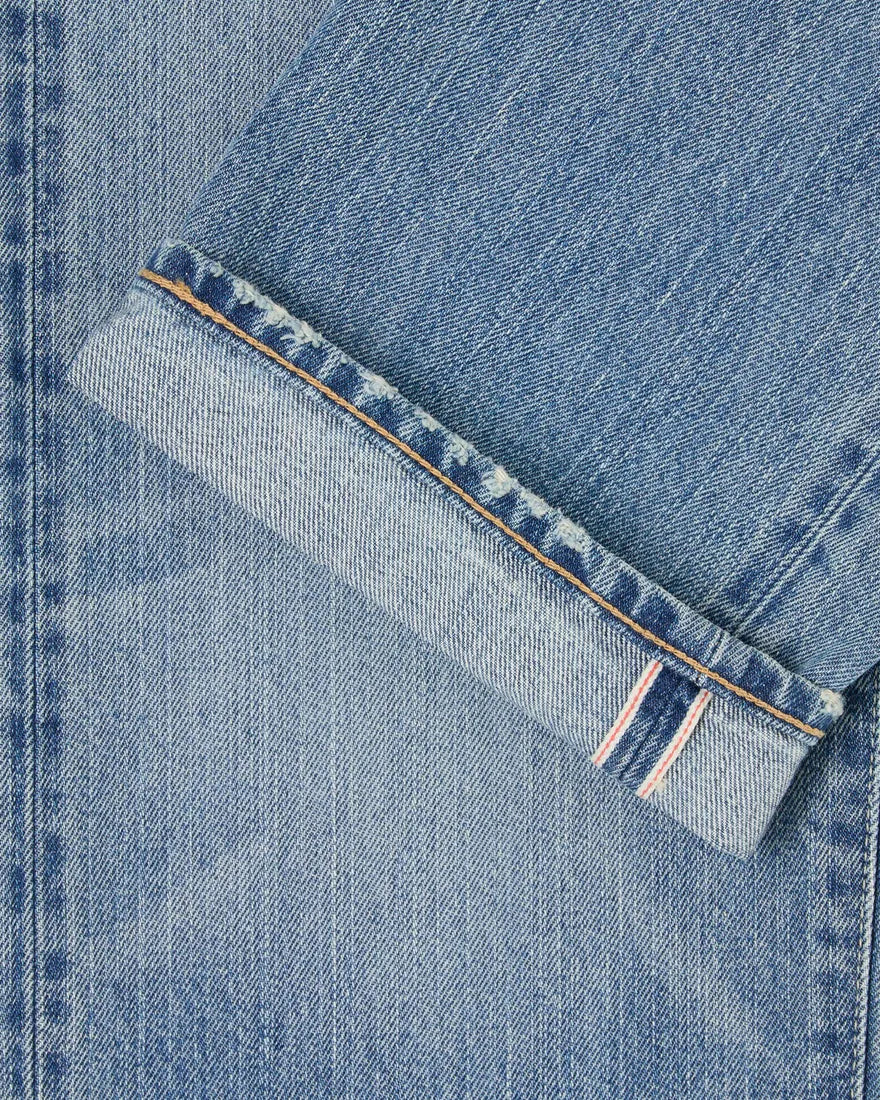 Loose Straight - Kurabo Recycle Denim Red Selvage, 14oz - Blue Light Used