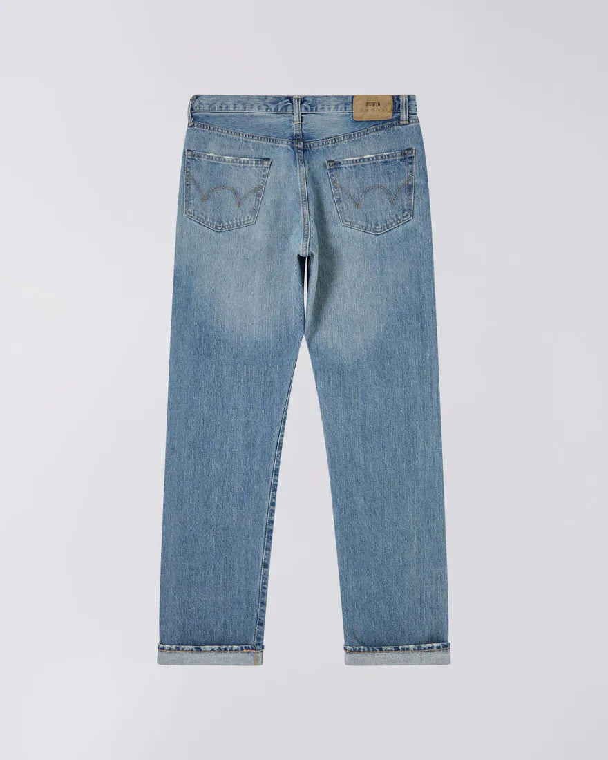 Loose Straight - Kurabo Recycle Denim Red Selvage, 14oz - Blue Light Used