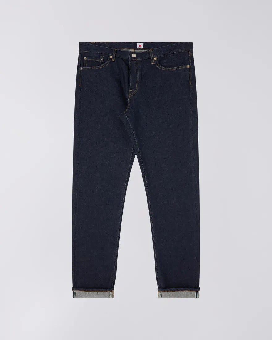 Regular Tapered Jeans - Green and White Selvage - Blue Rinsed