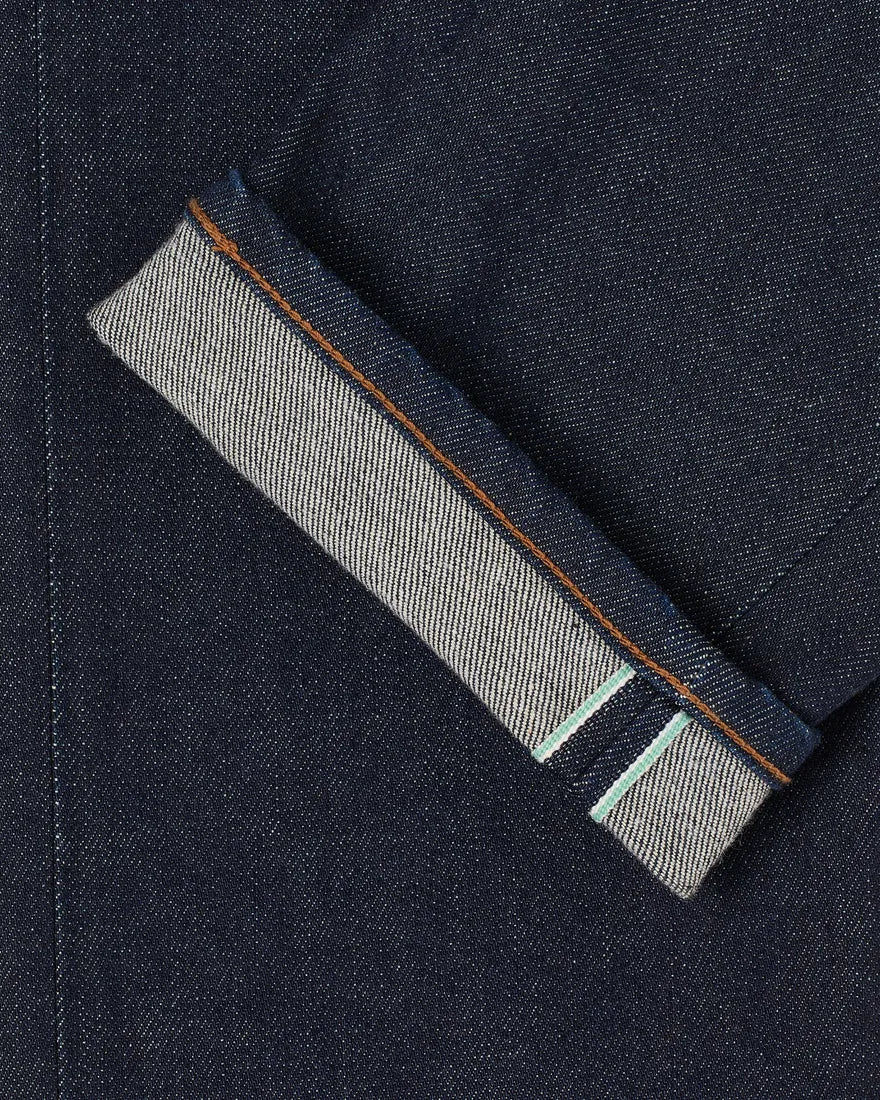 Slim Tapered Jeans - Green and White Selvage