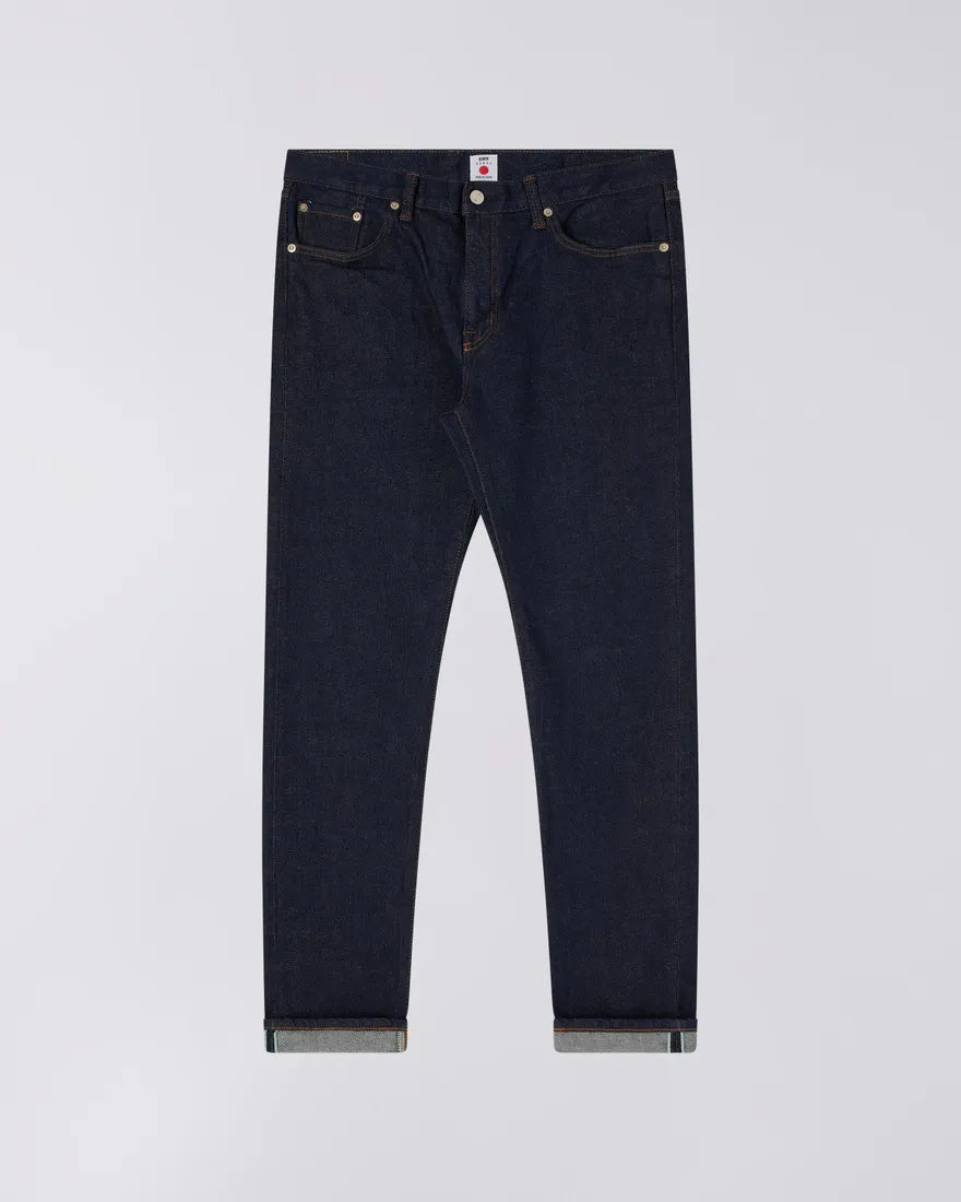 Slim Tapered Jeans - Green and White Selvage