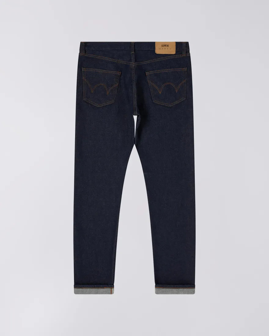 Slim Tapered Jeans - Green and White Selvage