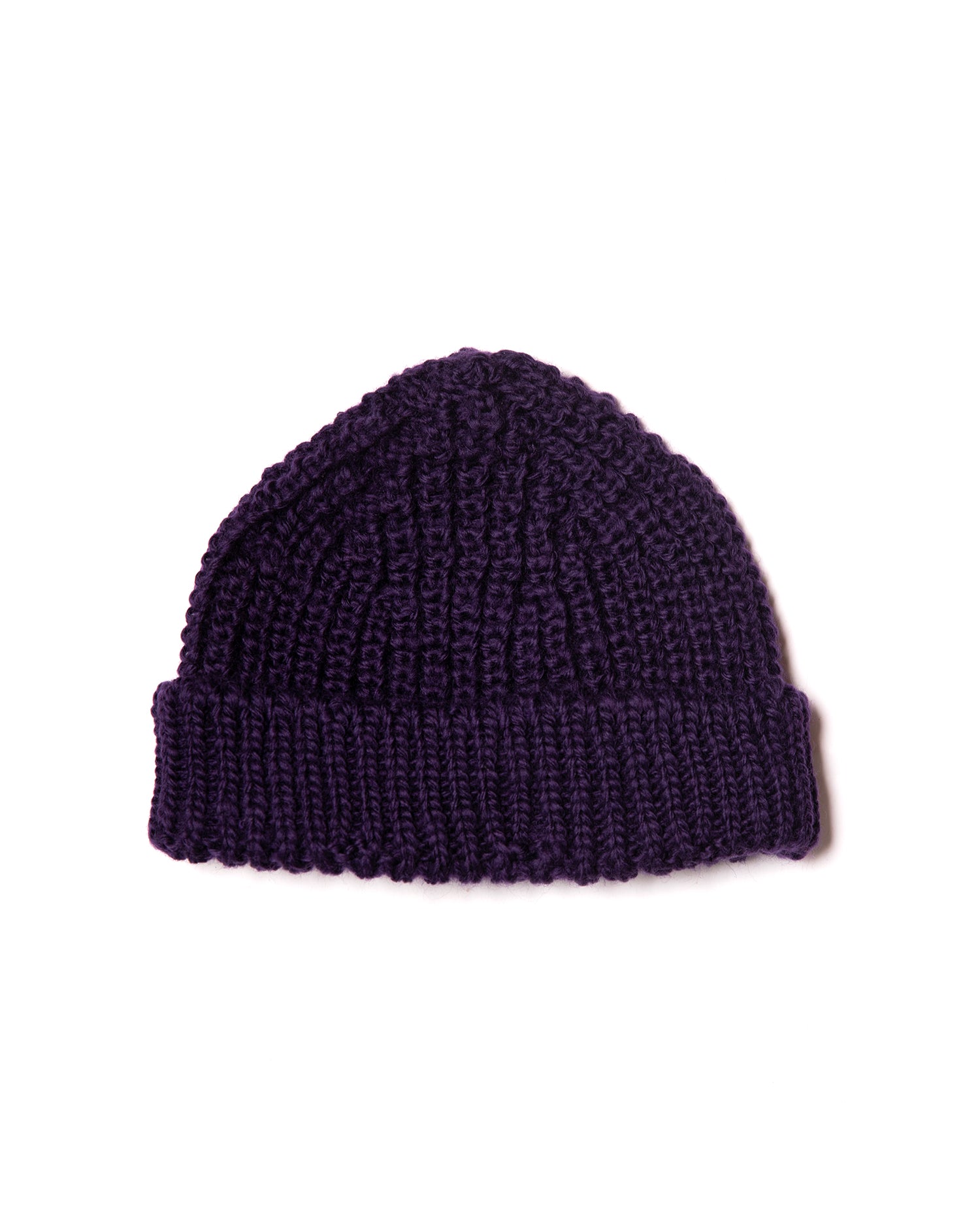 Knit Cap Wool Short - Purple