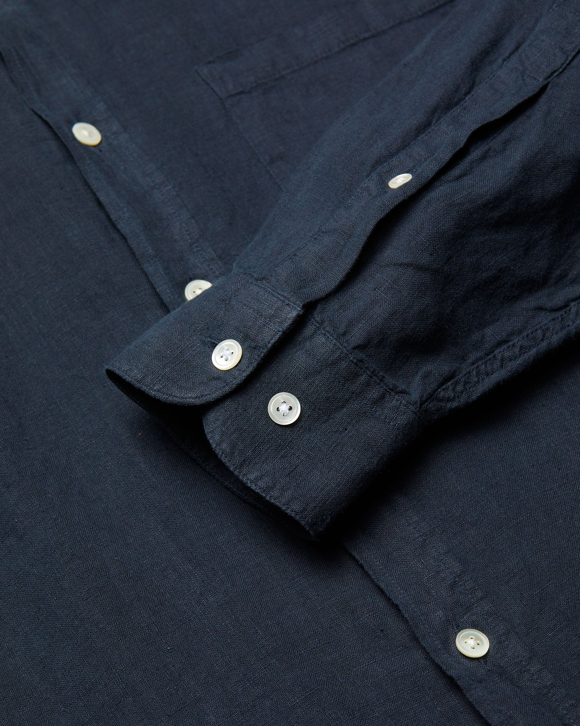 Linen Shirt - Navy