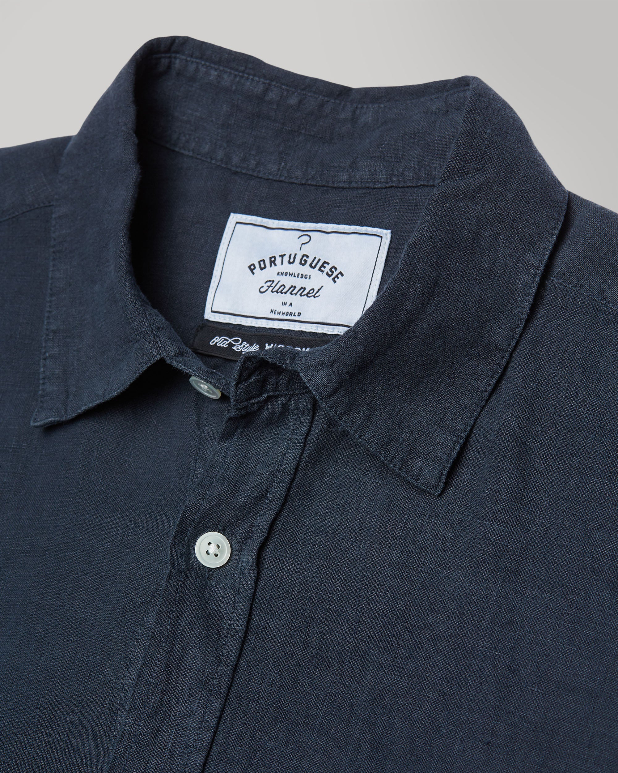 Linen Shirt - Navy