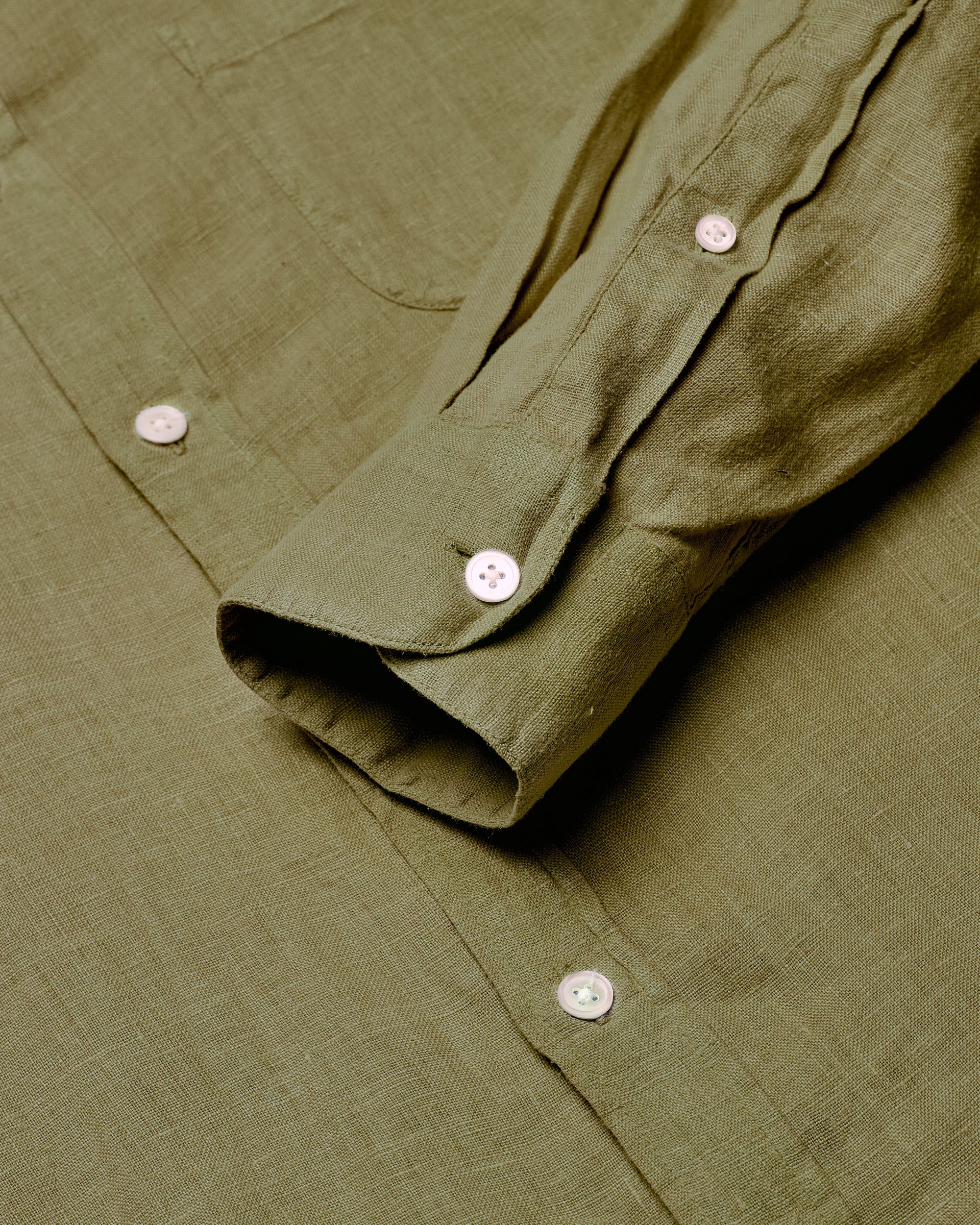 Linen Shirt - Olive