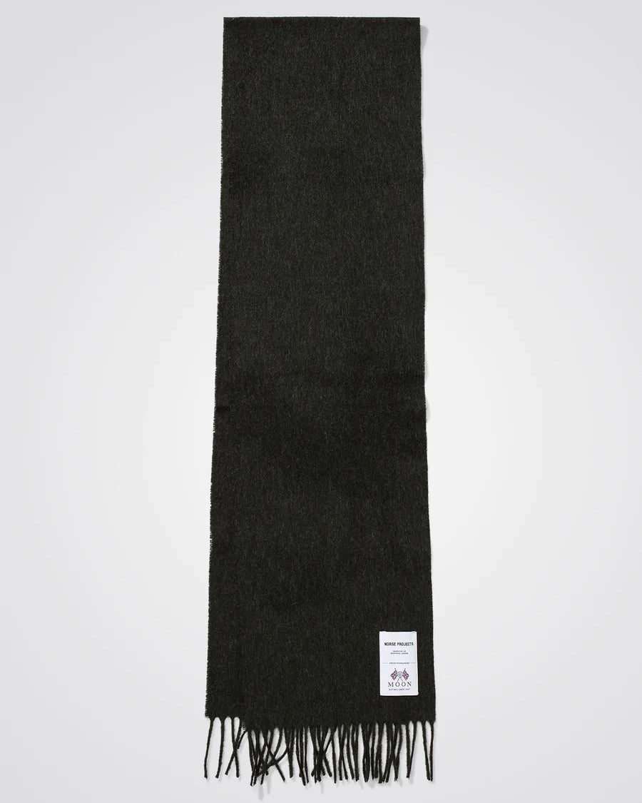 Moon Lambswool Scarf - Beech Green