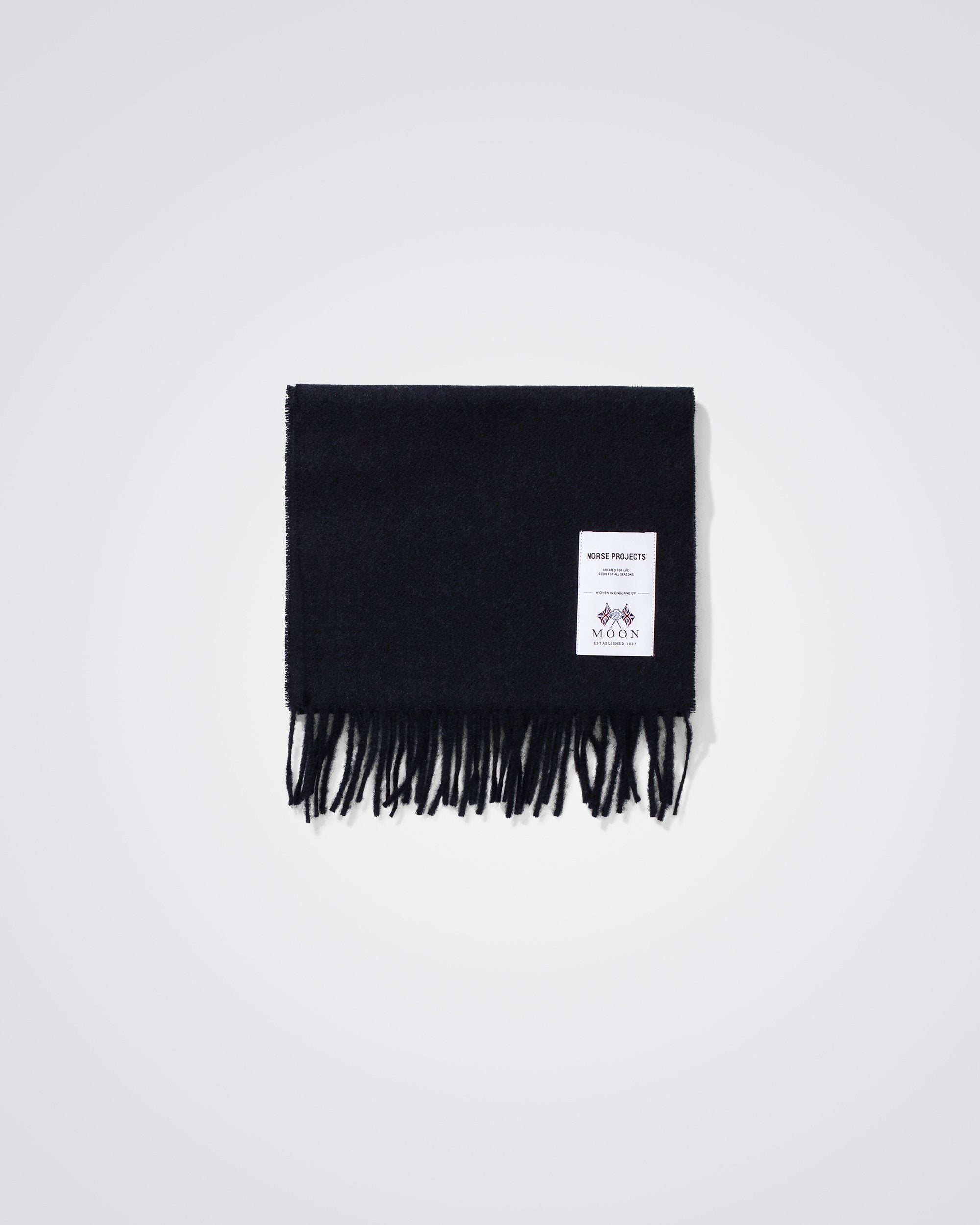 Moon Lambswool Scarf - Navy