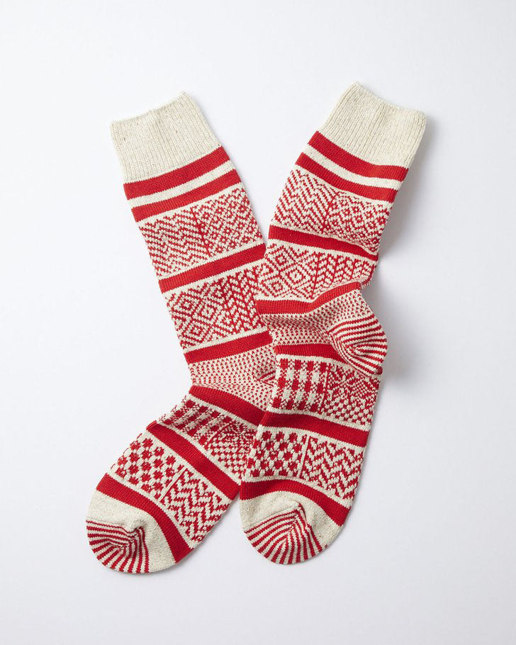 Multi Jacquard Crew Socks