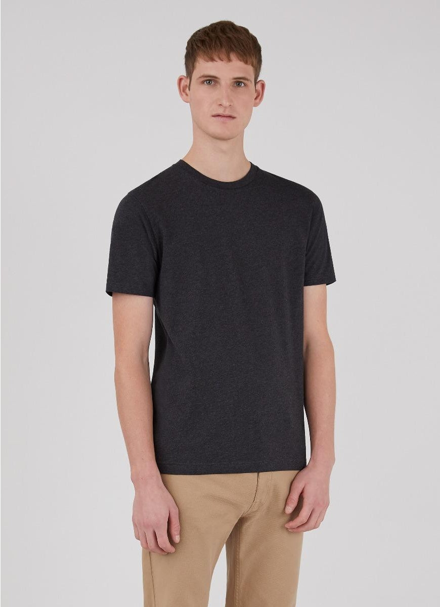 Organic Cotton Riviera T-Shirt - Charcoal Melange