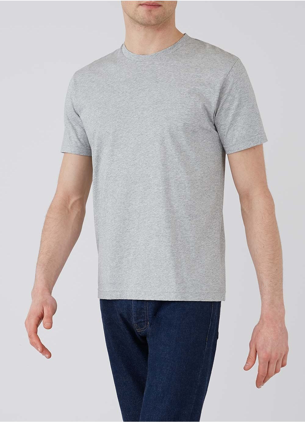 Organic Cotton Riviera T-Shirt - Grey Melange