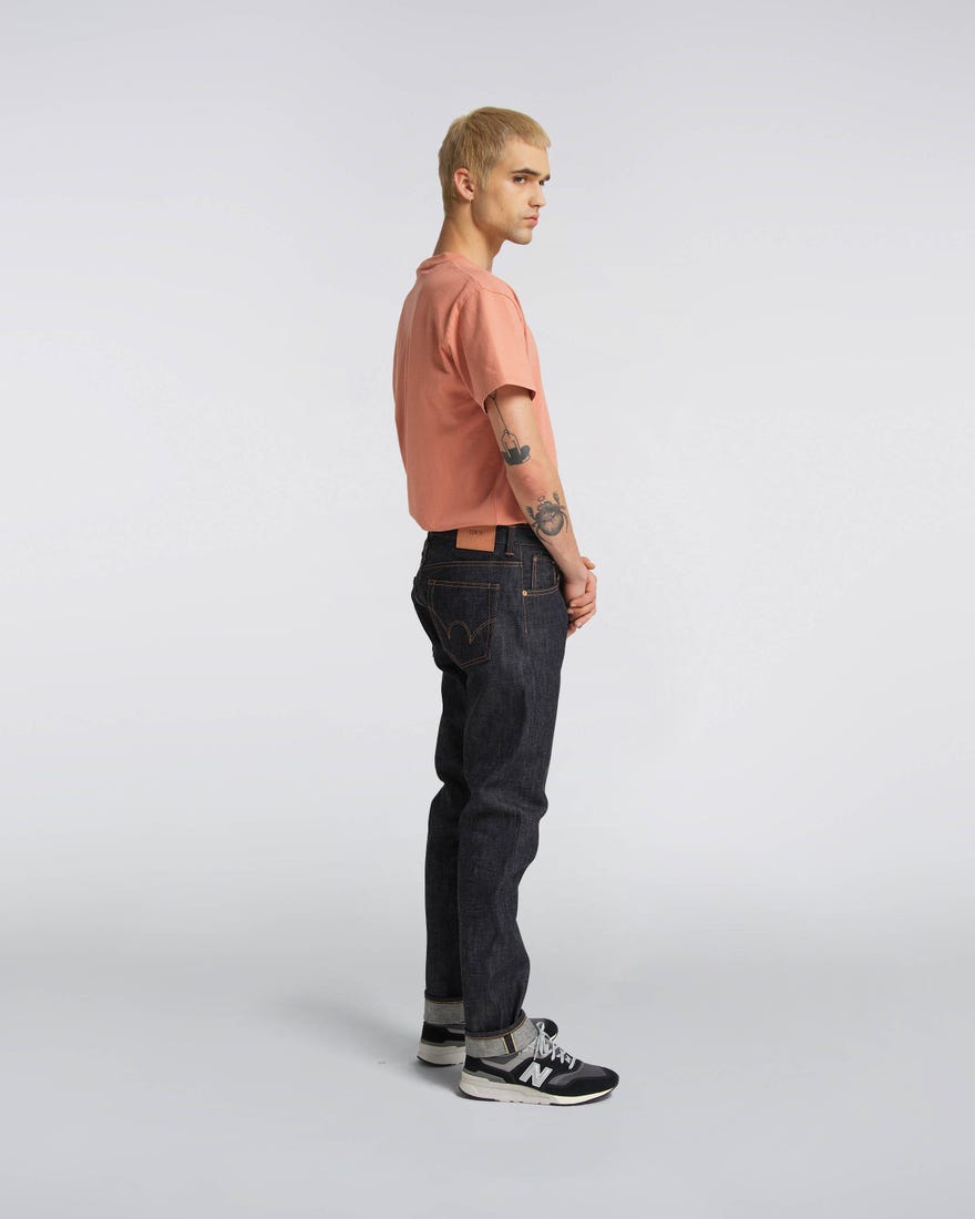 Regular Tapered Nihon Menpu - Dark Pure Indigo - Raw State