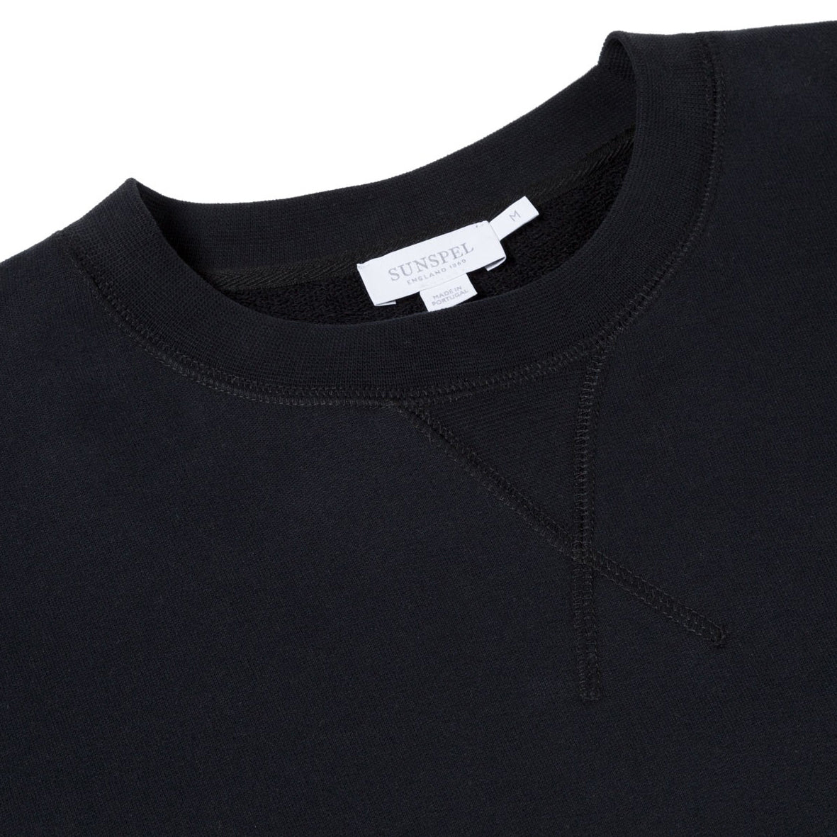 Cotton Loopback Sweatshirt - Black