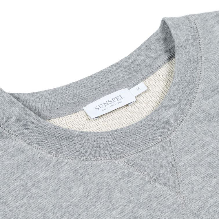Cotton Loopback Sweatshirt - Grey Melange